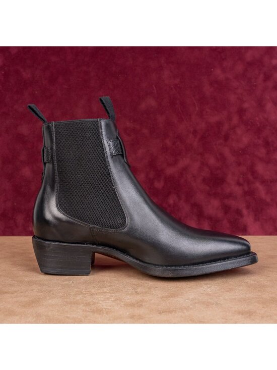 John Varvatos Mens Walker Buckle Chelsea Italian leather Slip Ankle Boots sz 10 main image 7